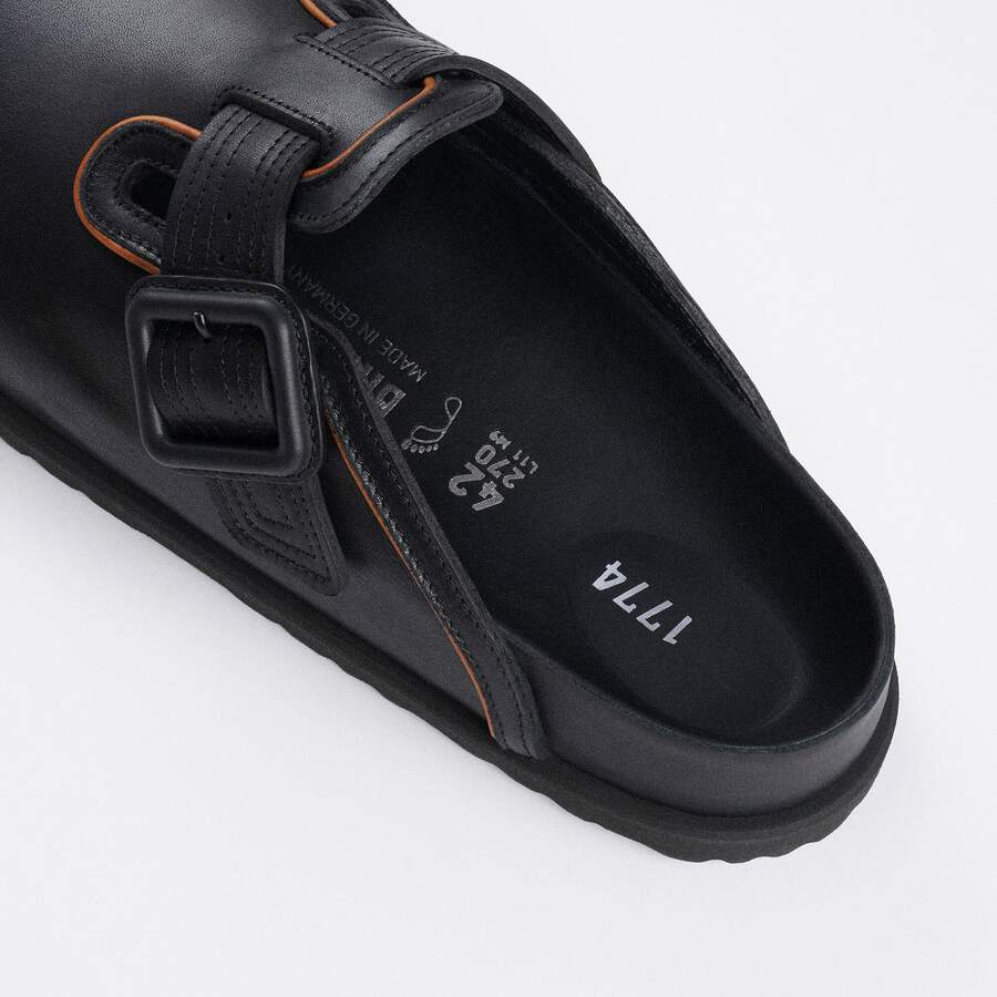 1774 Boston Leather Natural Leather - Black