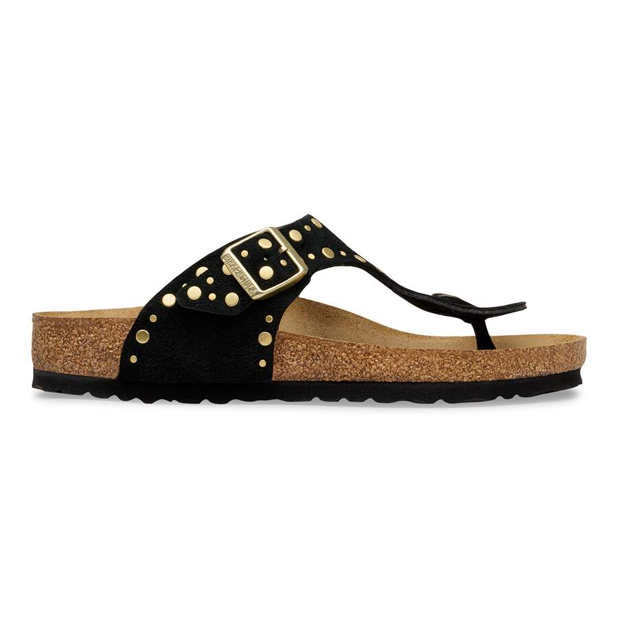 Gizeh Rivet Suede Leather - Black