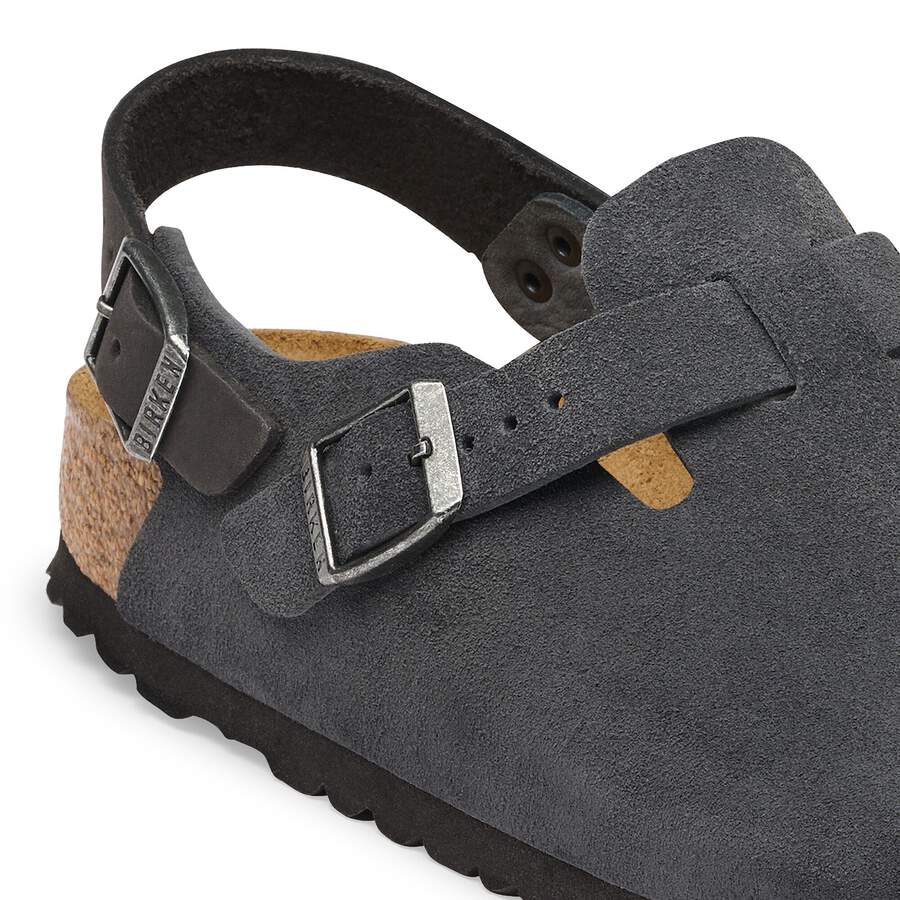 Tokio Suede Leather - Charcoal