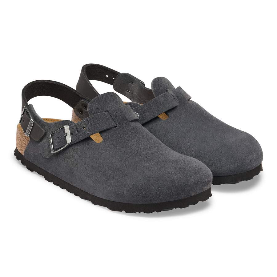 Tokio Suede Leather - Charcoal