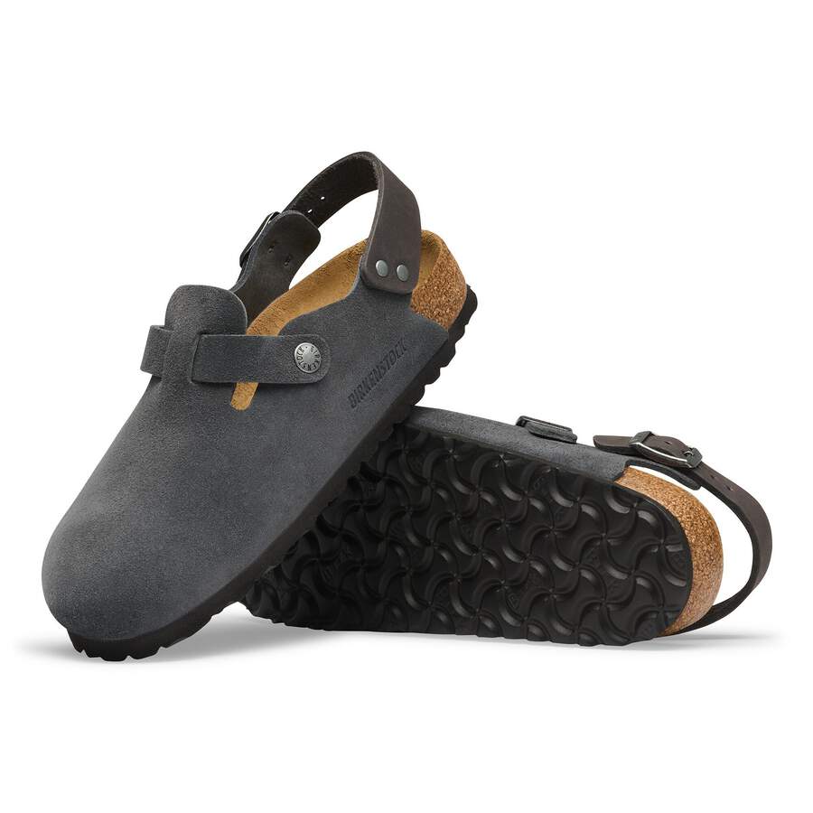 Tokio Suede Leather - Charcoal