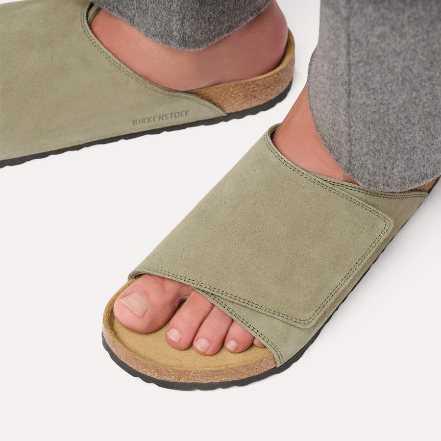 Solana Suede Leather - Faded Khaki
