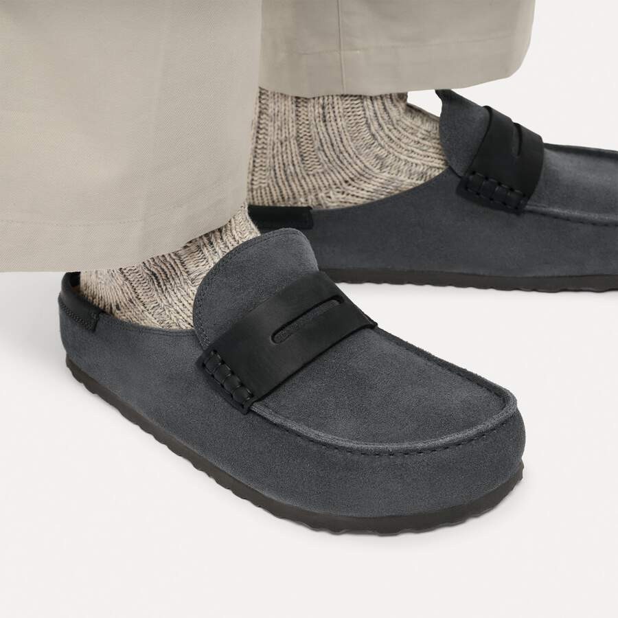 Naples Wrapped Mixed Leather - Charcoal