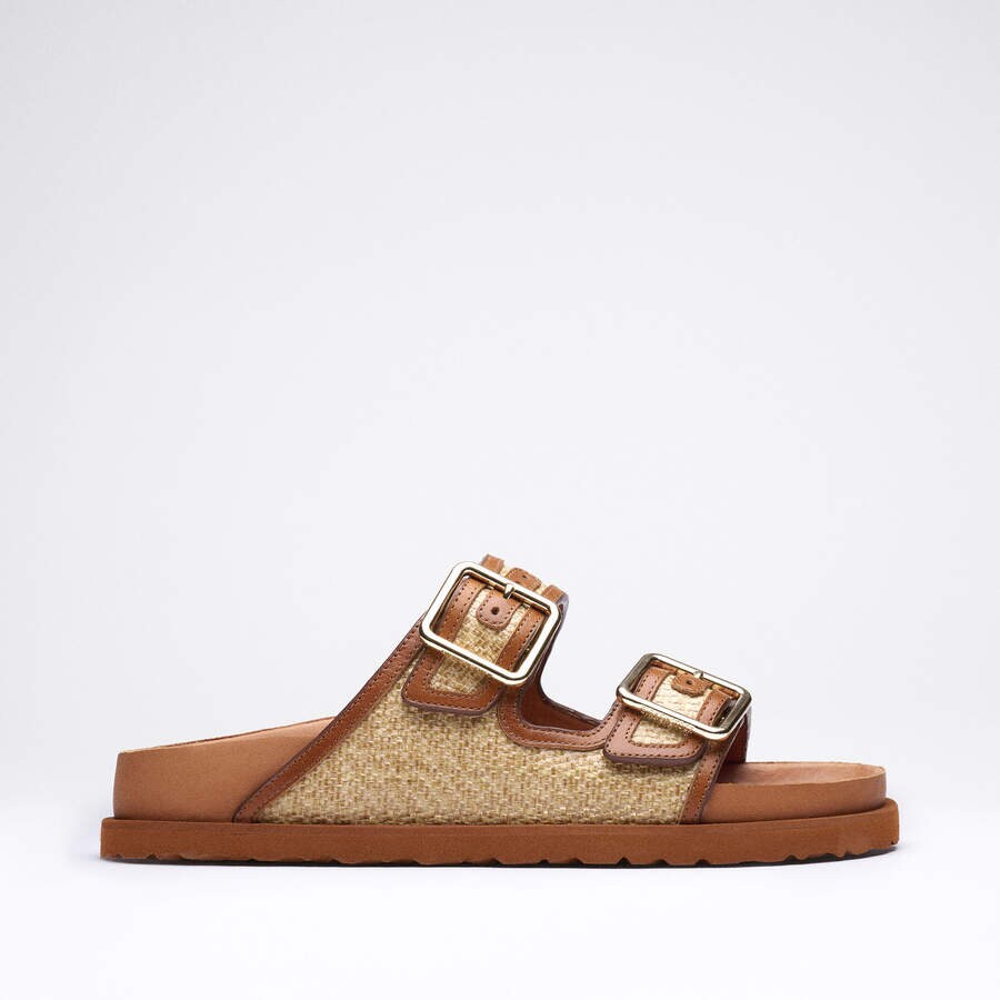 1774 Arizona Raffia Mischmaterial - Ginger Brown Raffia