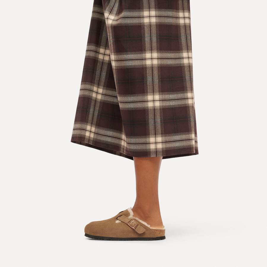 Boston Shearling Suede Leather - Dark Tea
