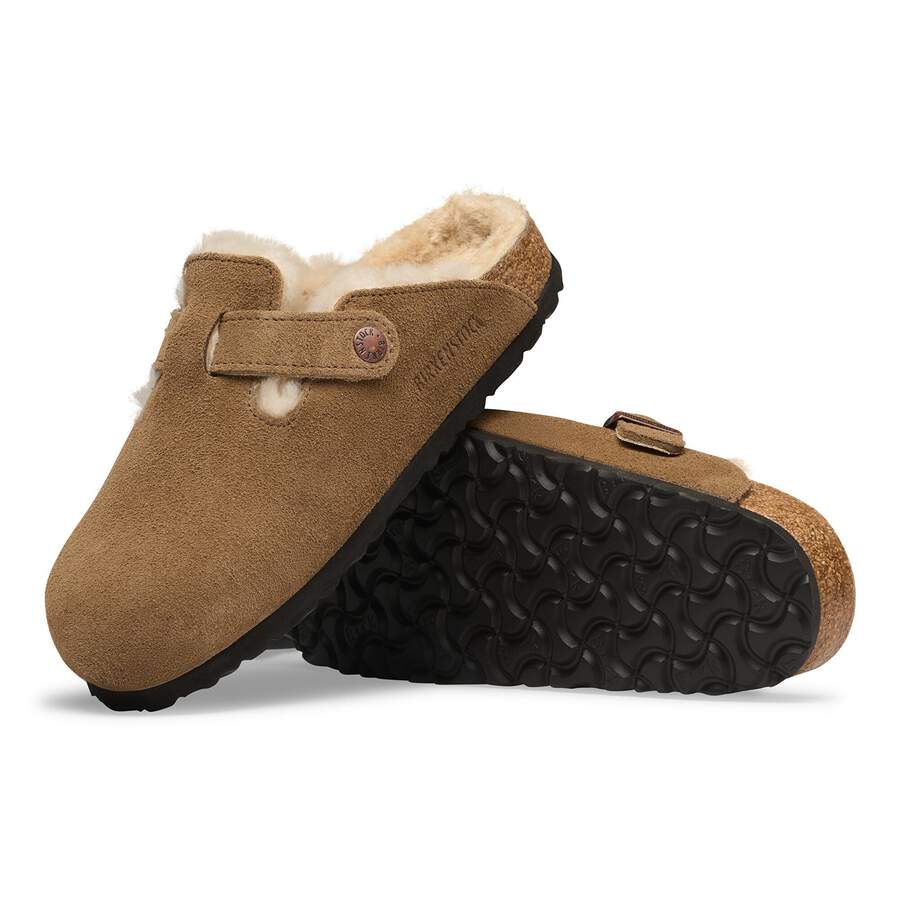 Boston Shearling Suede Leather - Dark Tea