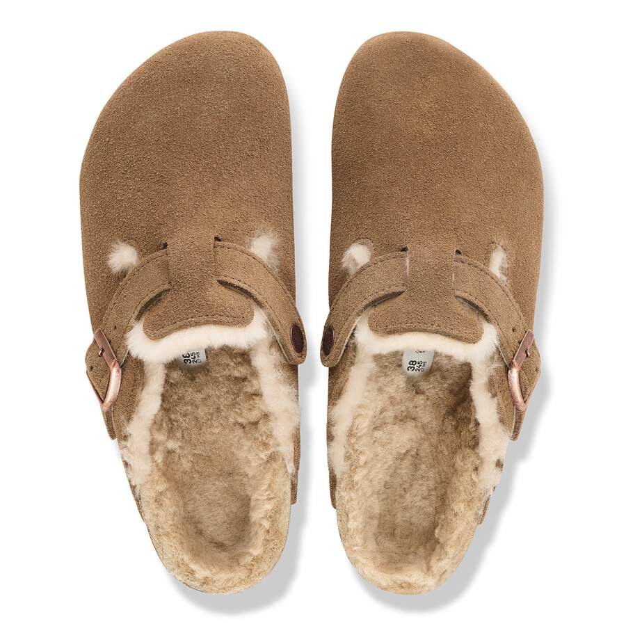 Boston Shearling Suede Leather - Dark Tea