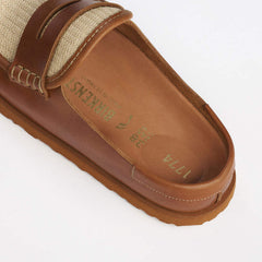 1774 Naples Wrapped Raffia Mischmaterial - Ginger Brown Raffia
