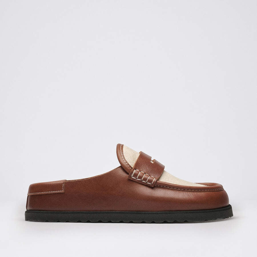 1774 Naples Canvas Natural Leather Oiled - Cinnamon Canvas