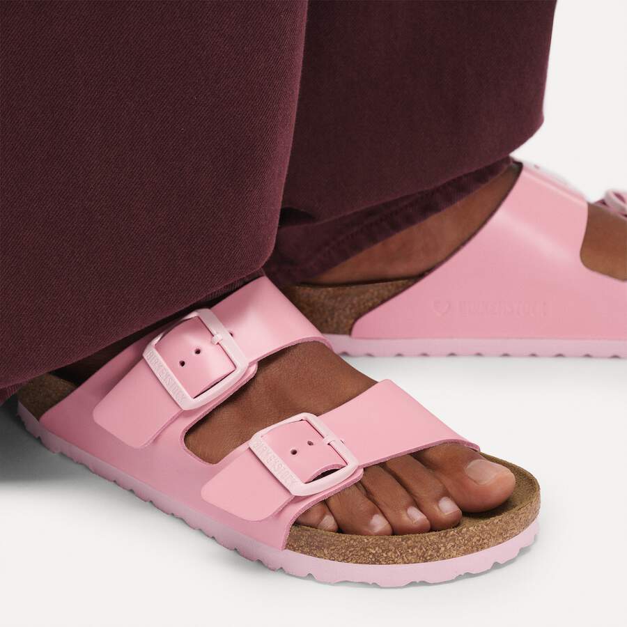Arizona Natural Leather Patent - Fondant Pink