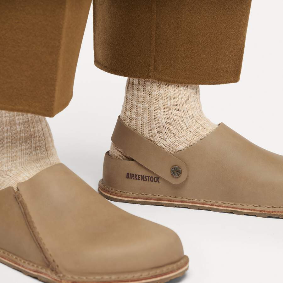 Lutry Premium Wider Strap Natural Leather Oiled - Tobacco Brown