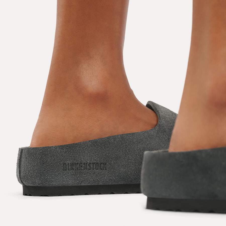 Amsterdam Wrapped Suede Leather - Charcoal