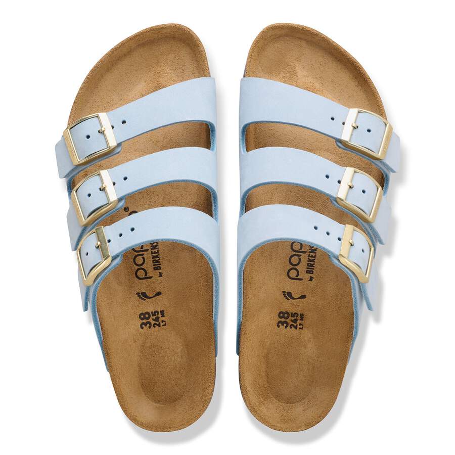 Florida Flex Platform Nubuck Leather - Baby Blue