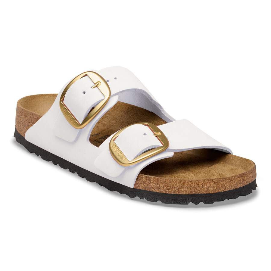 Arizona Big Buckle Nubuck Leather - Antique White
