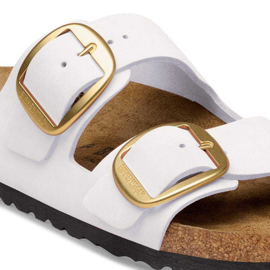 Arizona Big Buckle Nubuck Leather - Antique White