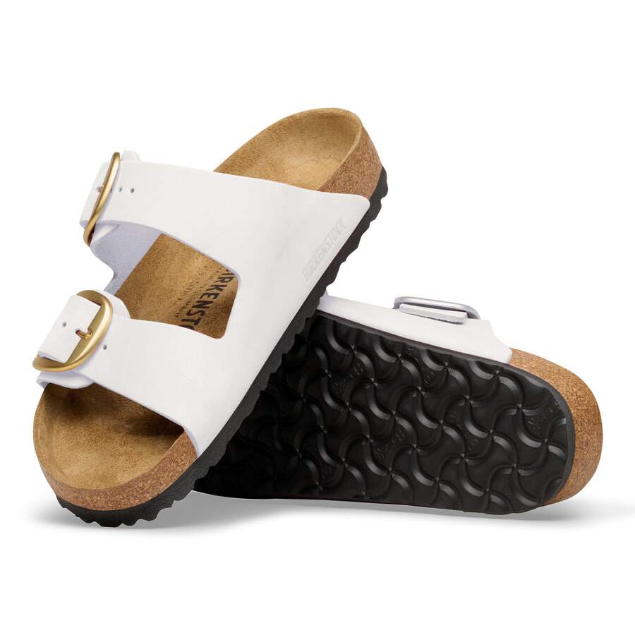 Arizona Big Buckle Nubuck Leather - Antique White