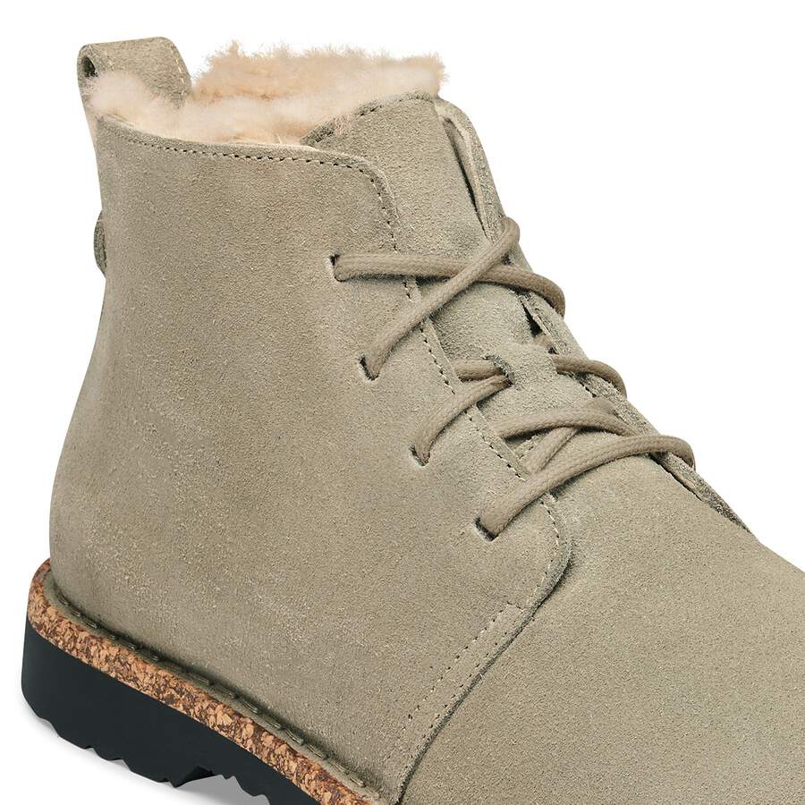 Uppsala Mid Shearling Suede Leather - Taupe
