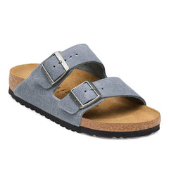 Arizona Suede Leather - Stone Blue