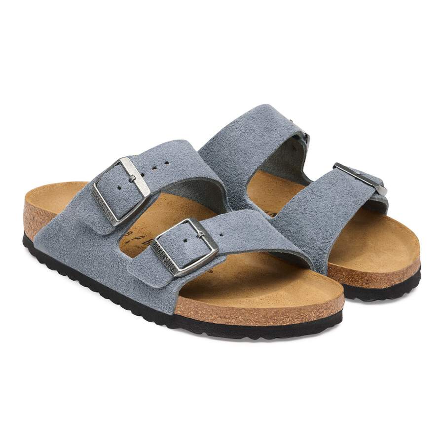 Arizona Suede Leather - Stone Blue
