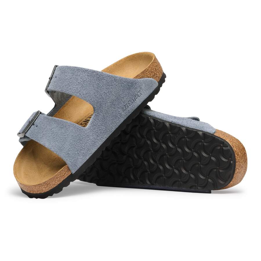 Arizona Suede Leather - Stone Blue