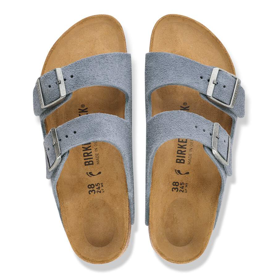 Arizona Suede Leather - Stone Blue