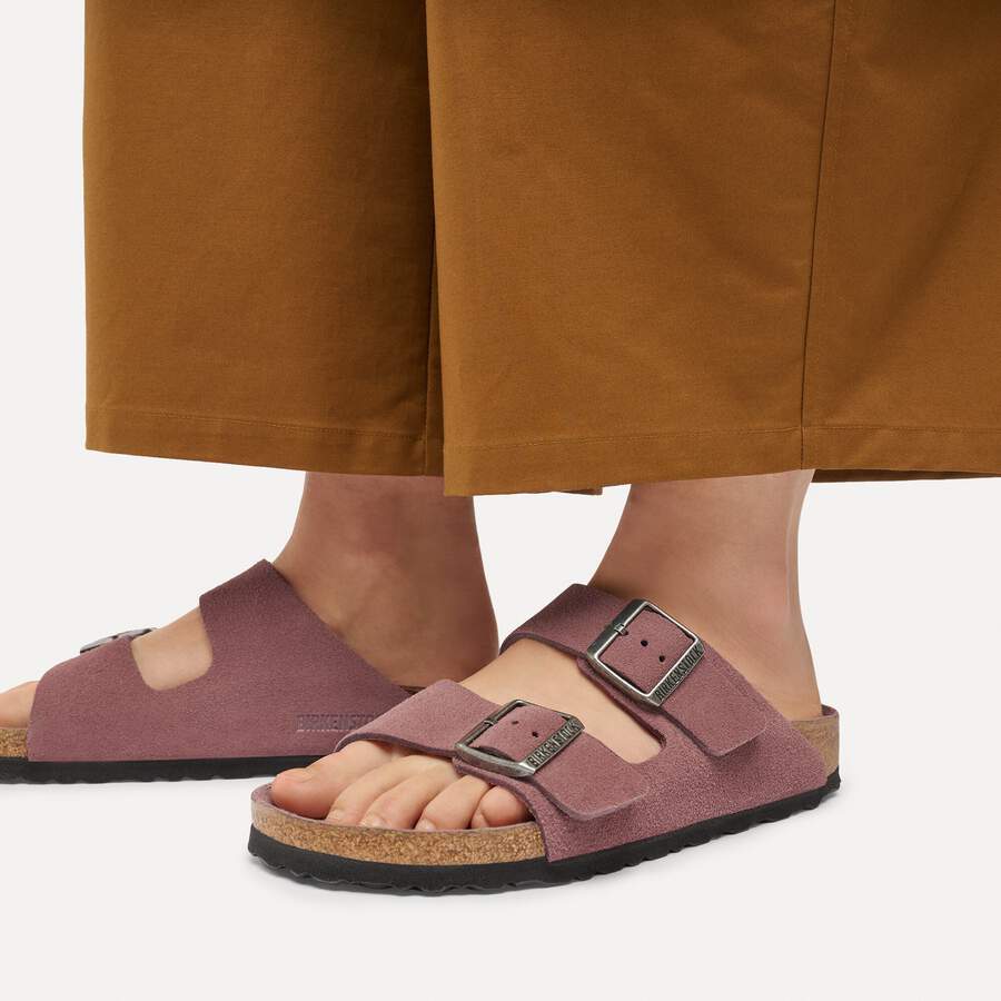 Arizona Soft Footbed Suede Leather - Pepper