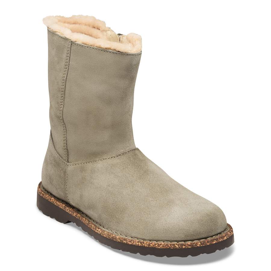 Uppsala Zip Shearling Suede Leather - Taupe