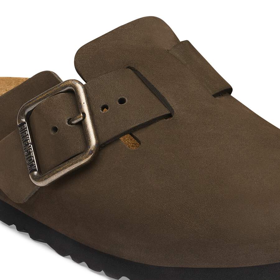 Boston Wire Buckle Nubuck Leather - Mocha
