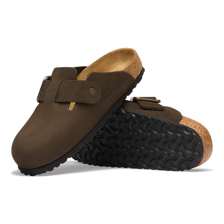Boston Wire Buckle Nubuck Leather - Mocha