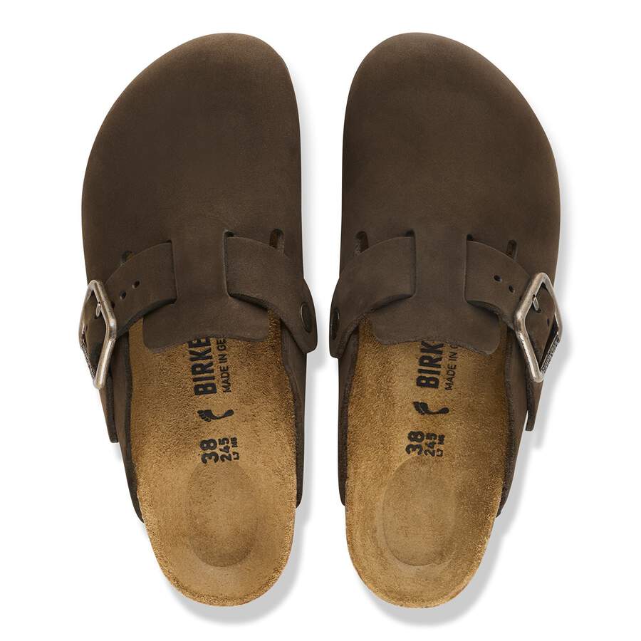 Boston Wire Buckle Nubuck Leather - Mocha