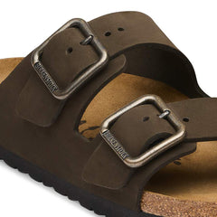 Arizona Wire Buckle Nubuck Leather - Mocha