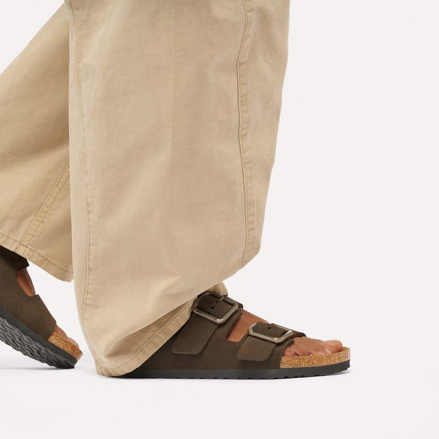 Arizona Wire Buckle Nubuck Leather - Mocha