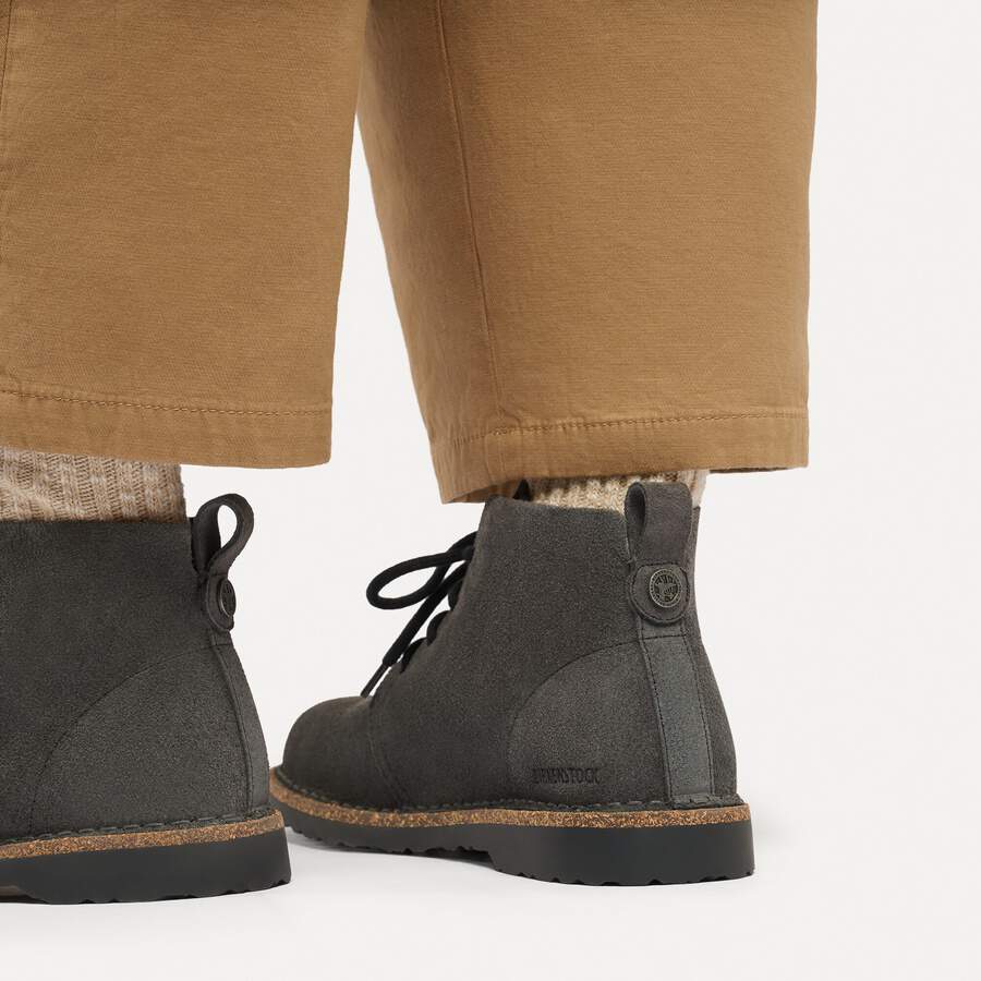 Uppsala Mid Suede Leather - Charcoal