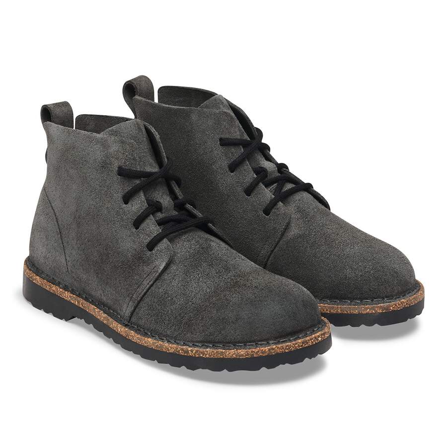 Uppsala Mid Suede Leather - Charcoal