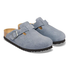 Boston Suede Leather - Stone Blue