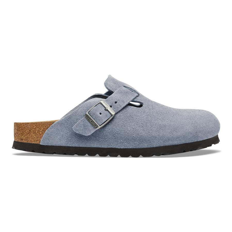Boston Suede Leather - Stone Blue