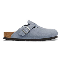 Boston Suede Leather - Stone Blue