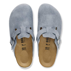 Boston Suede Leather - Stone Blue