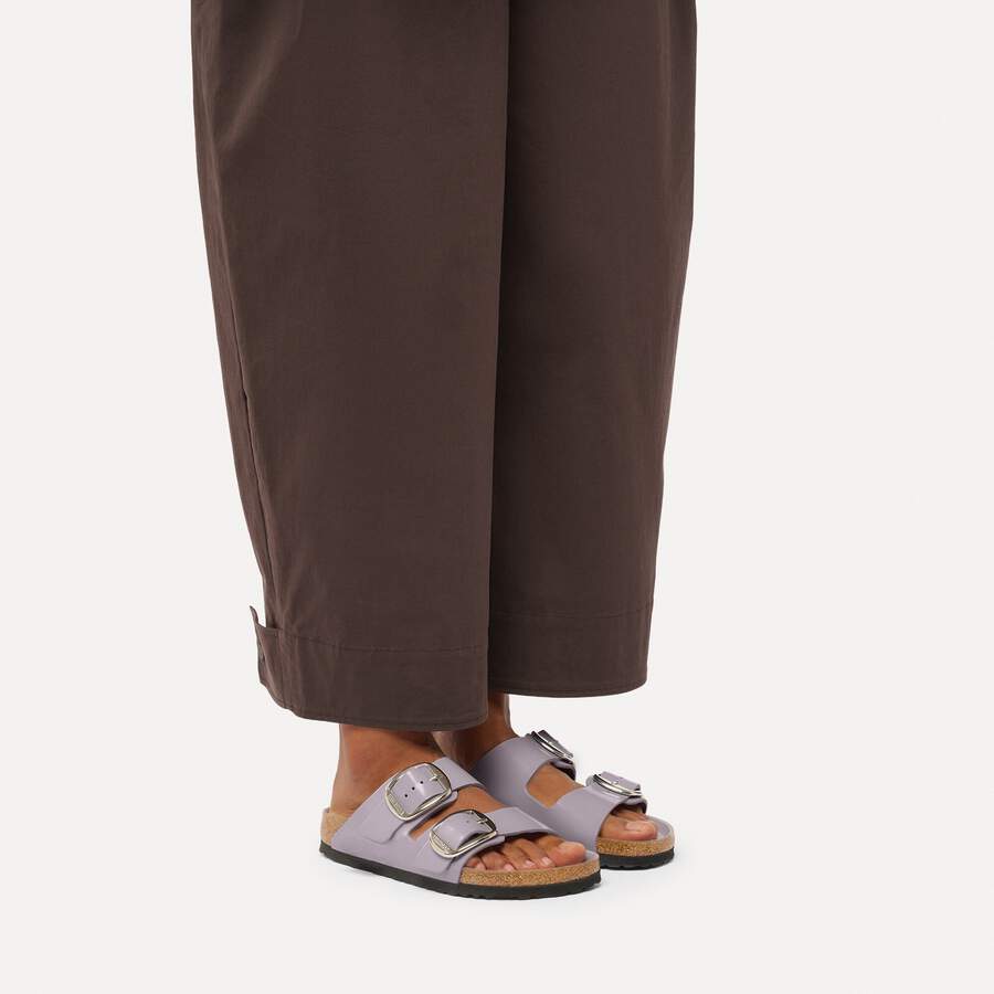 Arizona Big Buckle Natural Leather Patent - High-Shine Lavender Sky