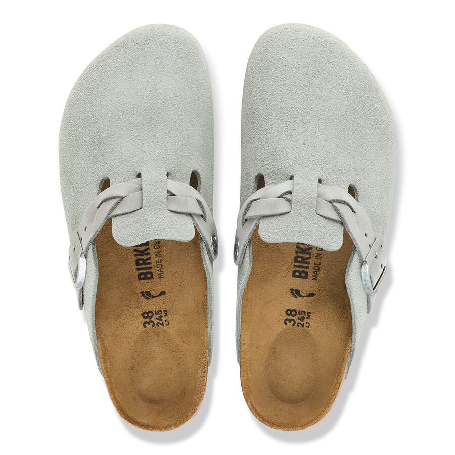 Boston Braided Suede Leather - Pure Sage