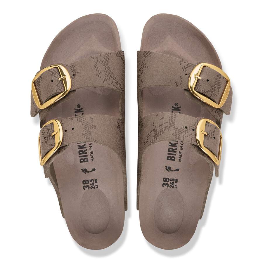 Arizona Big Buckle Synthetik - Python Gray Taupe