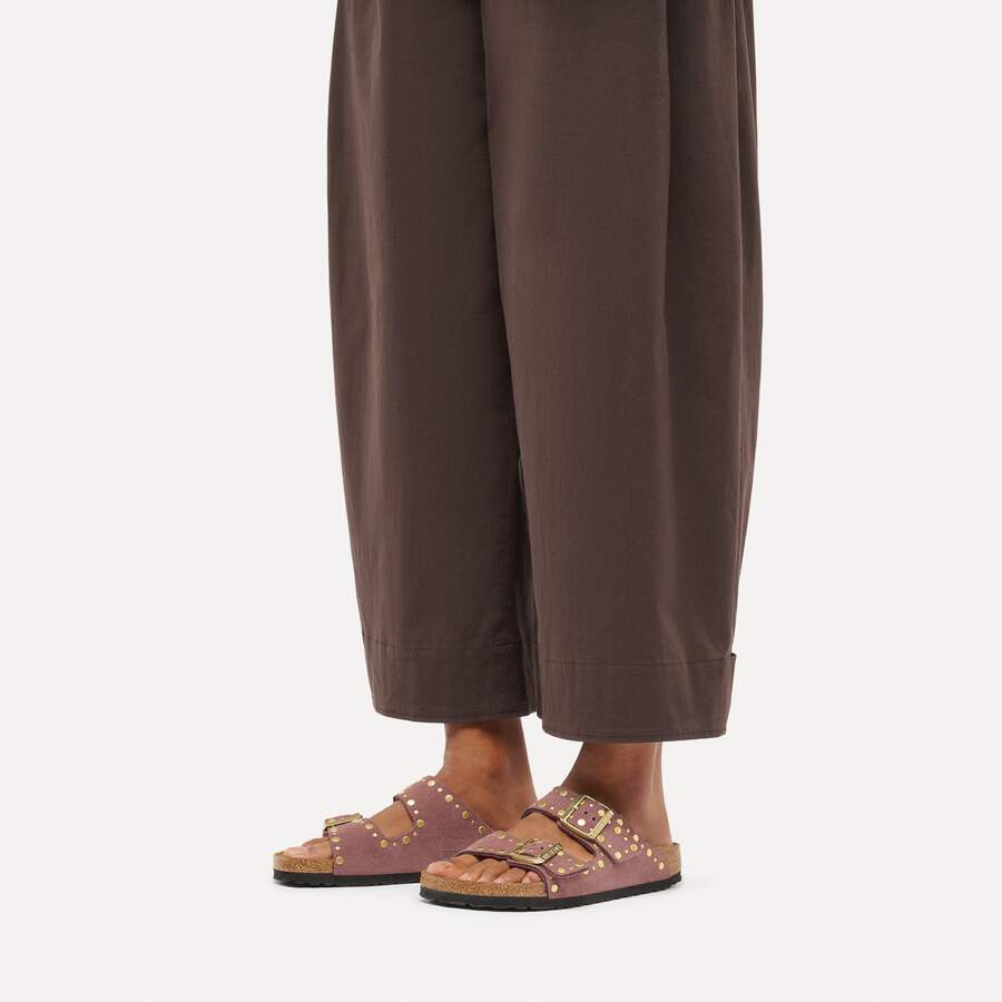 Arizona Rivet Suede Leather - Pepper