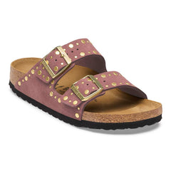 Arizona Rivet Suede Leather - Pepper