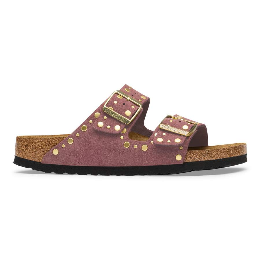 Arizona Rivet Suede Leather - Pepper