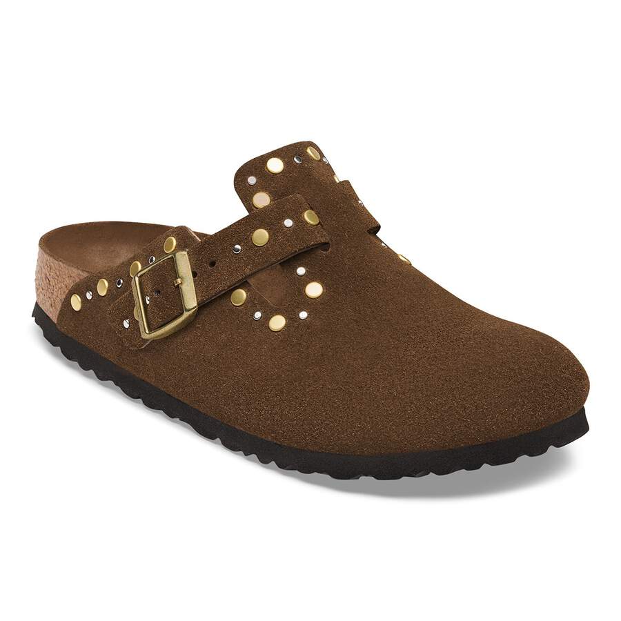 Boston Rivet Suede Leather - Carafe Tonal
