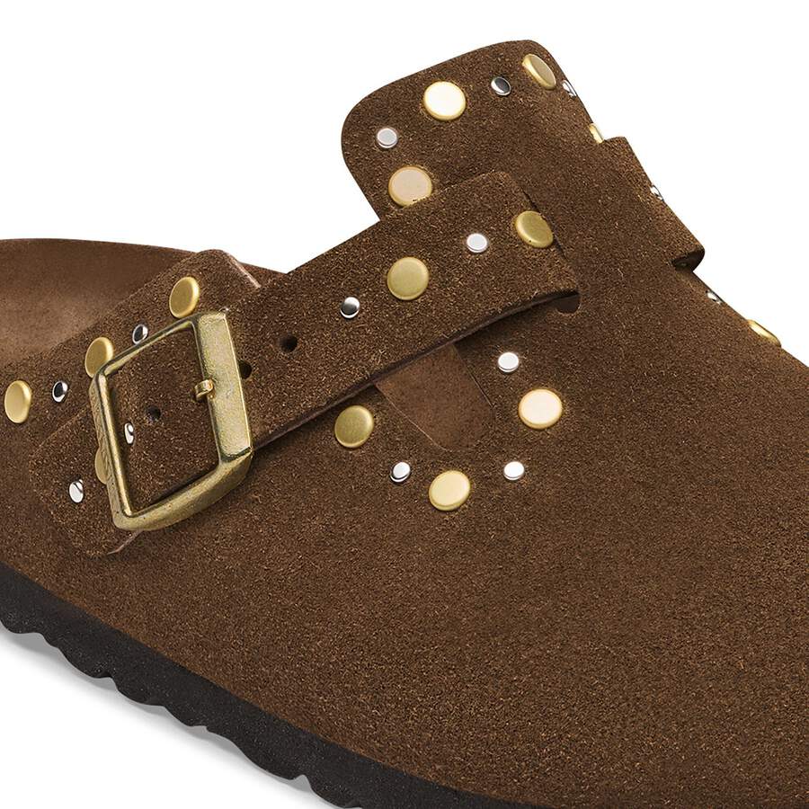 Boston Rivet Suede Leather - Carafe Tonal