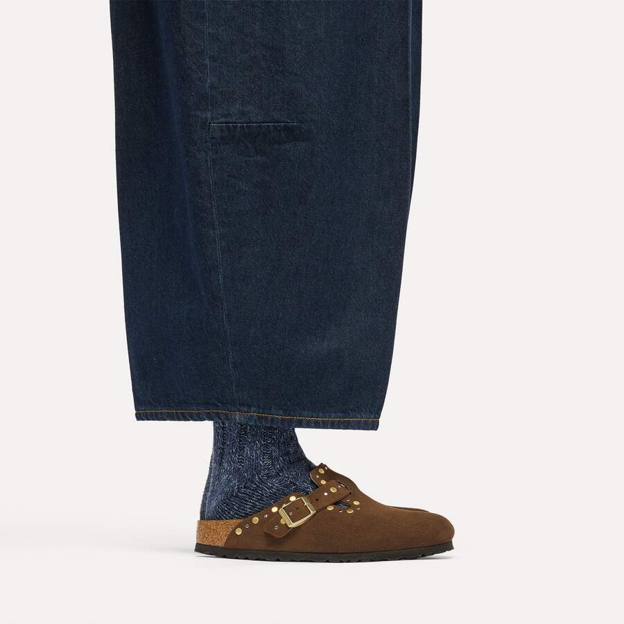 Boston Rivet Suede Leather - Carafe Tonal