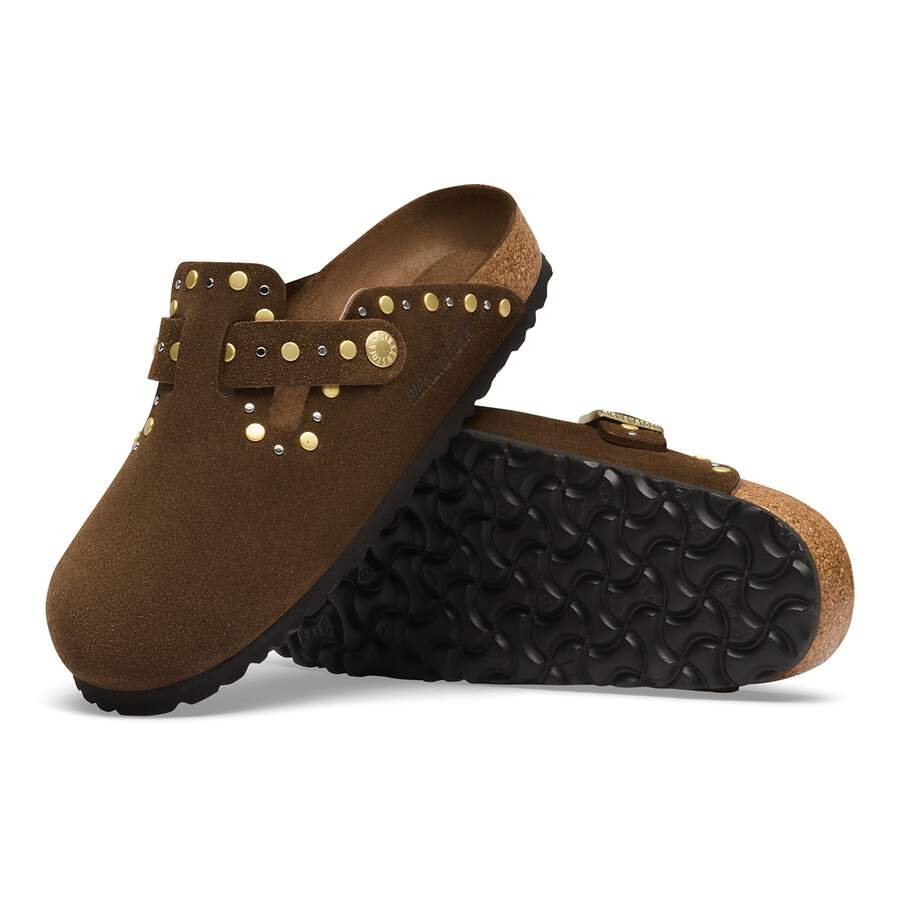 Boston Rivet Suede Leather - Carafe Tonal