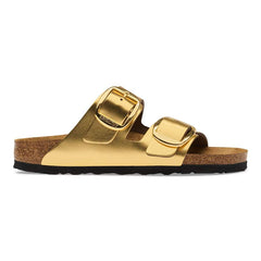 Arizona Big Buckle Natural Leather - Metallic Gold