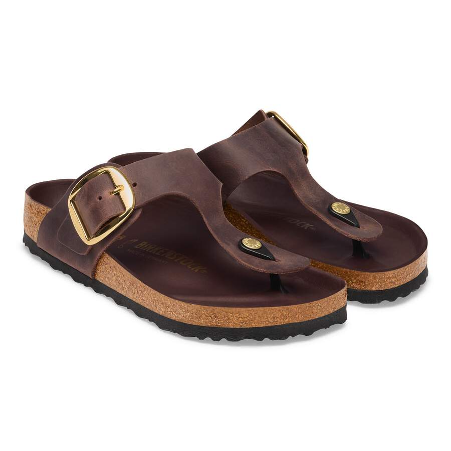 Gizeh Big Buckle Natural Leather Oiled - Habana